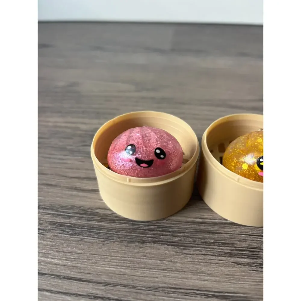 New Glitter Bao Buns TRIPLE Glitter with Original Packaging Squishy Toys